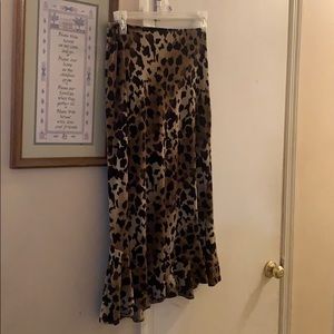 Leopard print skirt